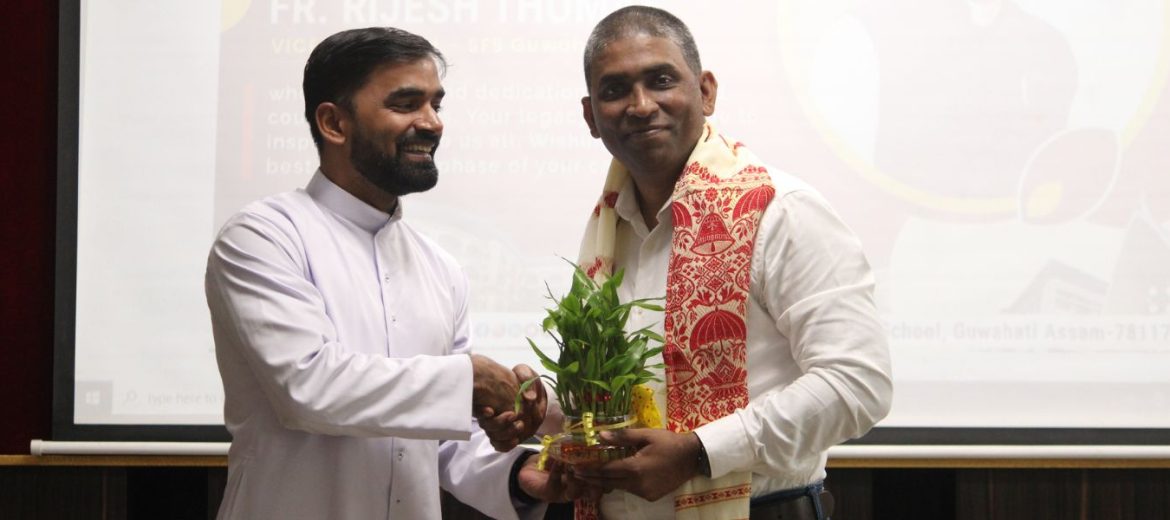 A heartfelt farewell to the vice principal fr. rijesh thomas at sfs guwahati
